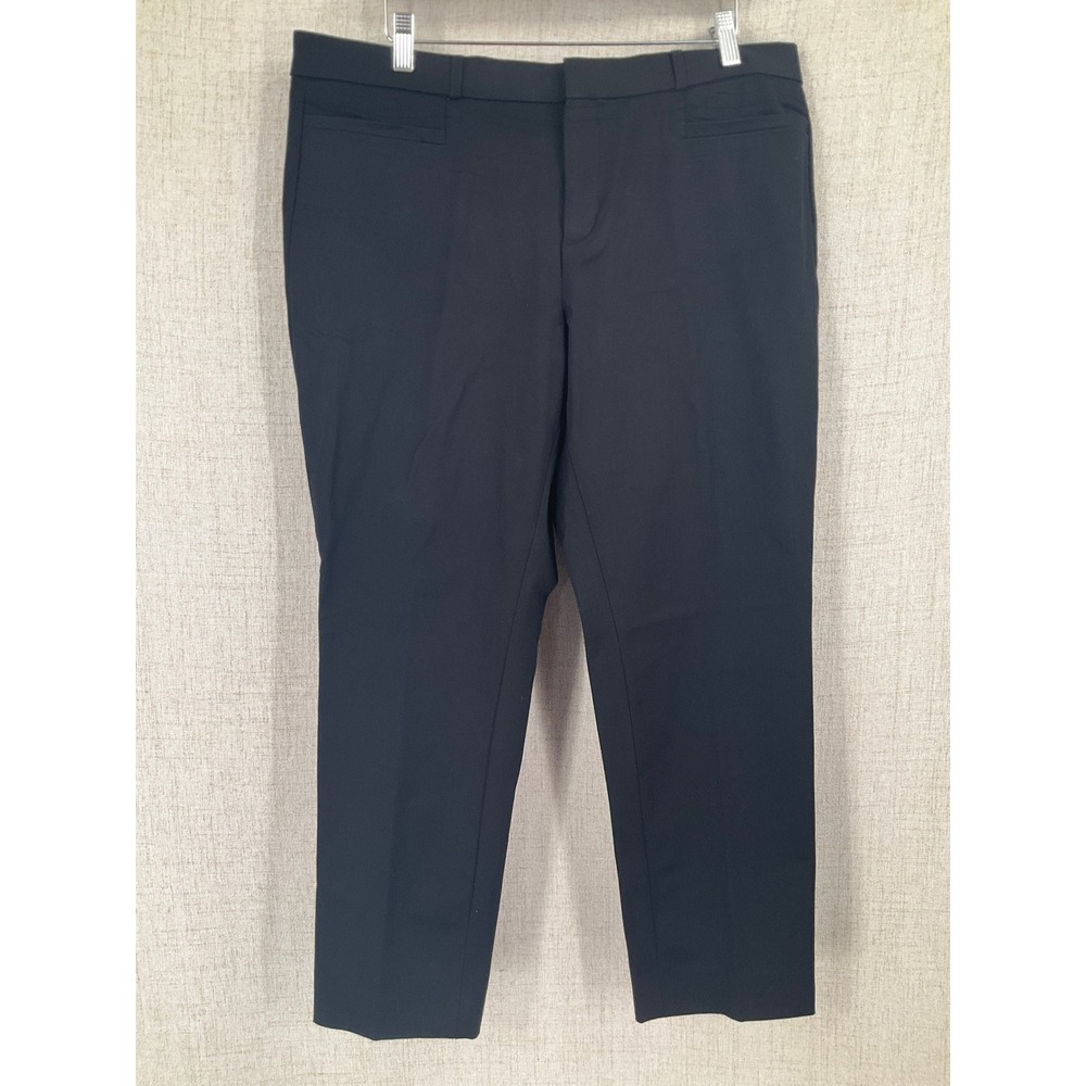 Banana Republic‎ Sloan Curvy Fit Pants Womens 14 Black Slim Professional